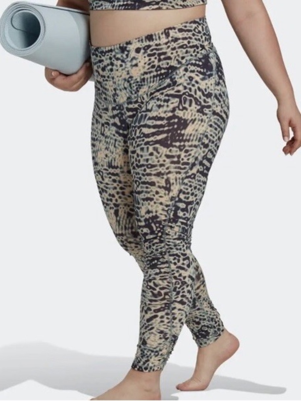 Adidas x 11 Honore Studio Blue High-Rise Ruched Leggings - Size 2X